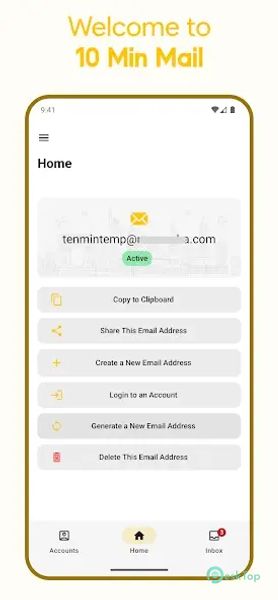 10 Min Mail - Temporary Email 1.2 APK MOD フル無料ダウンロード