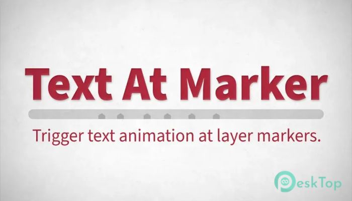 Download Aescripts - Text At Marker 1.3.0 Free Full Activated