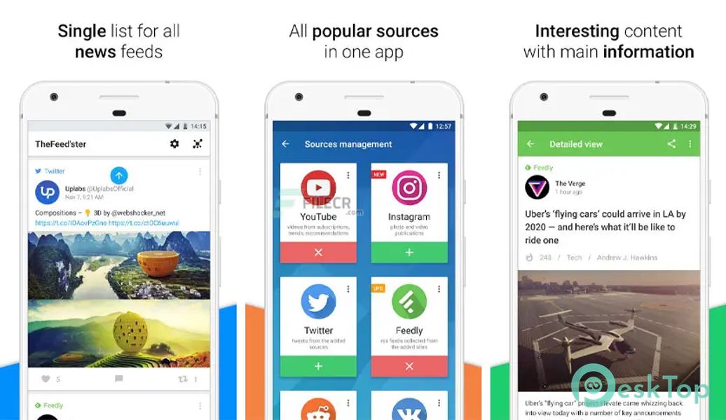 Feedster – News Feeds, Multi Social Media v2.0.1 APK MOD Полная бесплатная загрузка