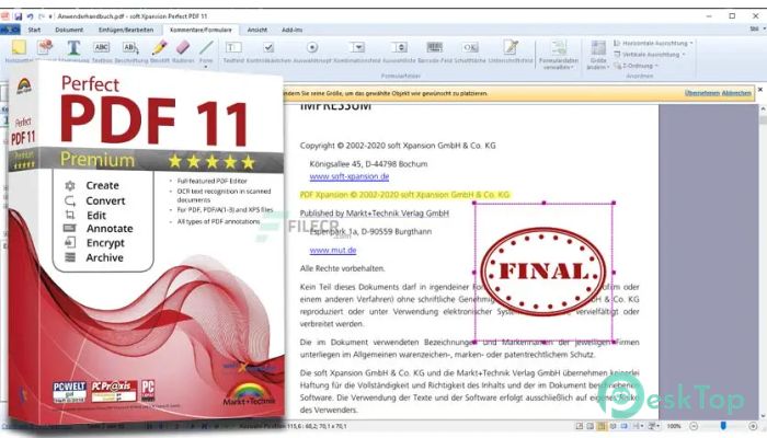 soft Xpansion Perfect PDF Premium 11.0.0.0 Tam Sürüm Aktif Edilmiş Ücretsiz İndir
