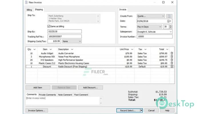 Download NCH Express Invoice Plus  9.43 Free Full Activated