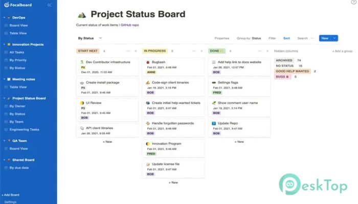 Mattermost Focalboard  7.10.6 Tam Sürüm Aktif Edilmiş Ücretsiz İndir