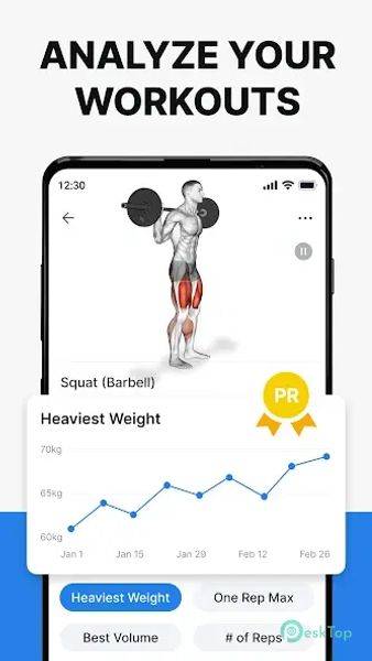 Hevy - Gym Log Workout Tracker 2.1.1 APK MOD Полная бесплатная загрузка