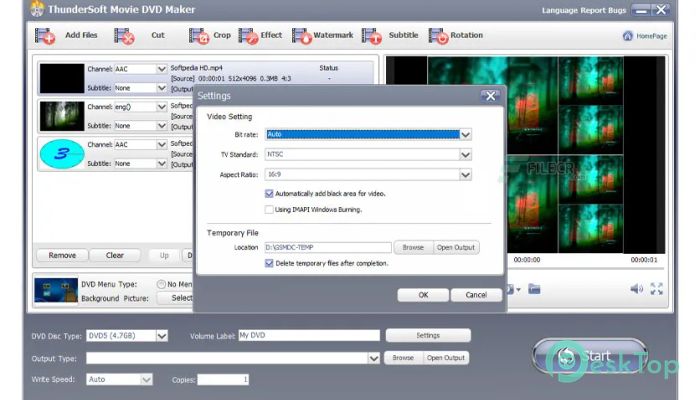  تحميل برنامج ThunderSoft Movie DVD Maker 10.0.0 برابط مباشر