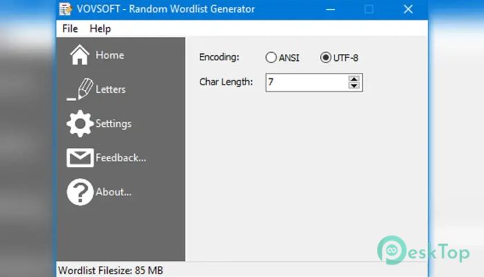 VovSoft Random Wordlist Generator 1.3 完全アクティベート版を無料でダウンロード