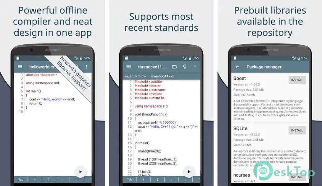 Cxxdroid - C/C++ compiler IDE 5.2 APK MOD Descarga gratuita completa