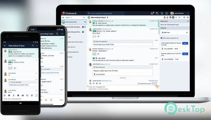 Chatwork 1.0 Tam Sürüm Aktif Edilmiş Ücretsiz İndir