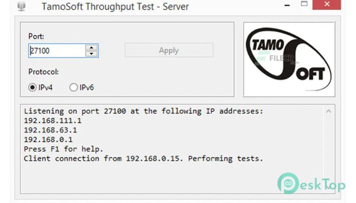 تحميل برنامج TamoSoft Throughput Test  1.0.46 برابط مباشر