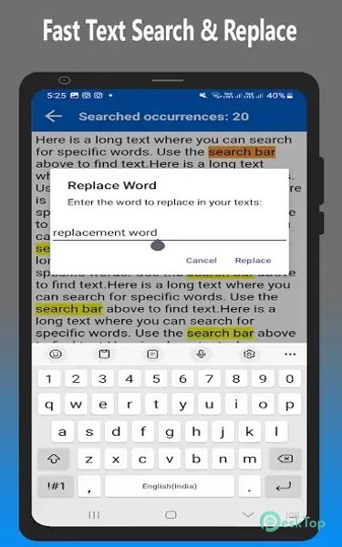 Find & Replace Words in Texts 1.0.11 APK MOD フル無料ダウンロード