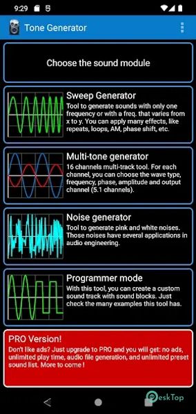 Frequency Sound Generator 3.78 APK MOD تحميل مجاني كامل