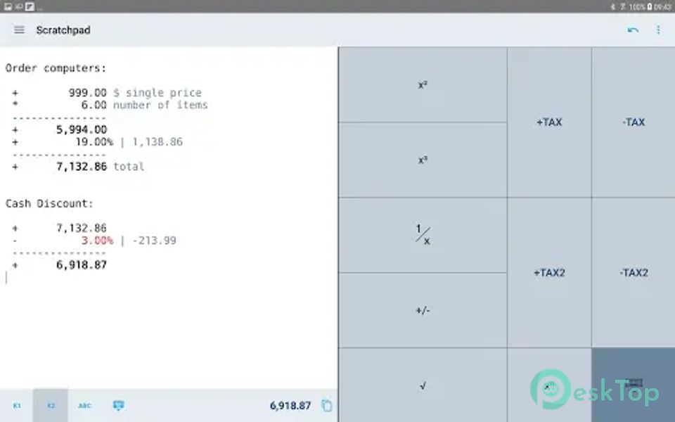 CalcTape Calculator with Tape 7.0.3 (2026051023) APK MOD Unlocked (Full) Free Download