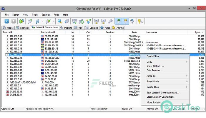  تحميل برنامج TamoSoft CommView for WiFi 7.3.909 برابط مباشر