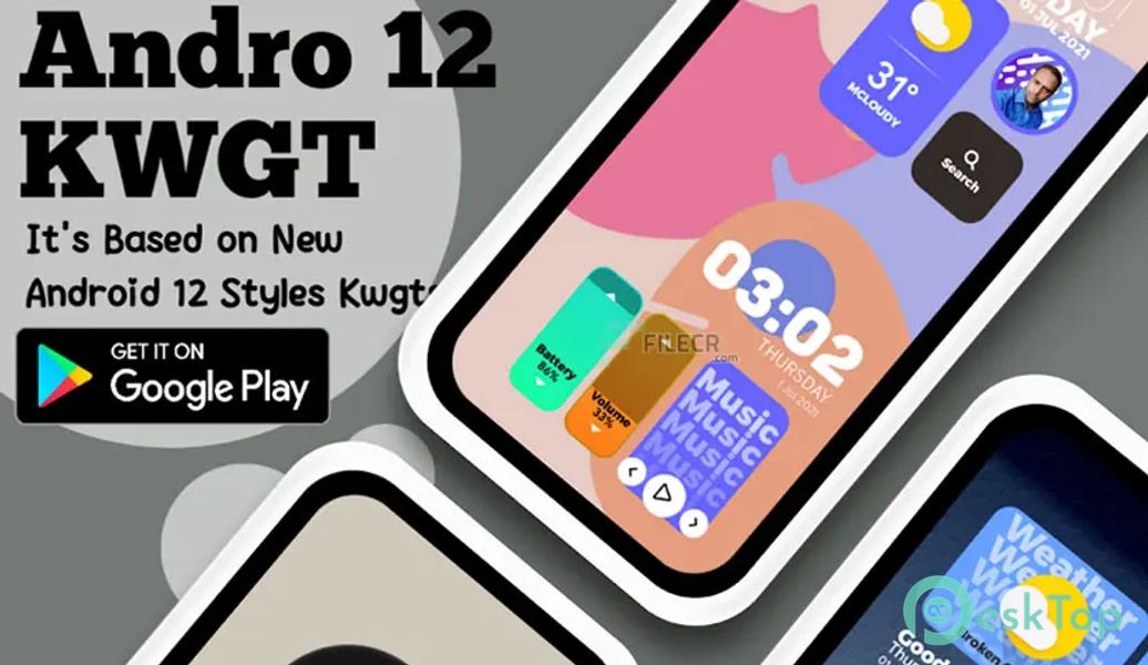 Andro 12 KWGT v2.0.1 APK MOD フル無料ダウンロード
