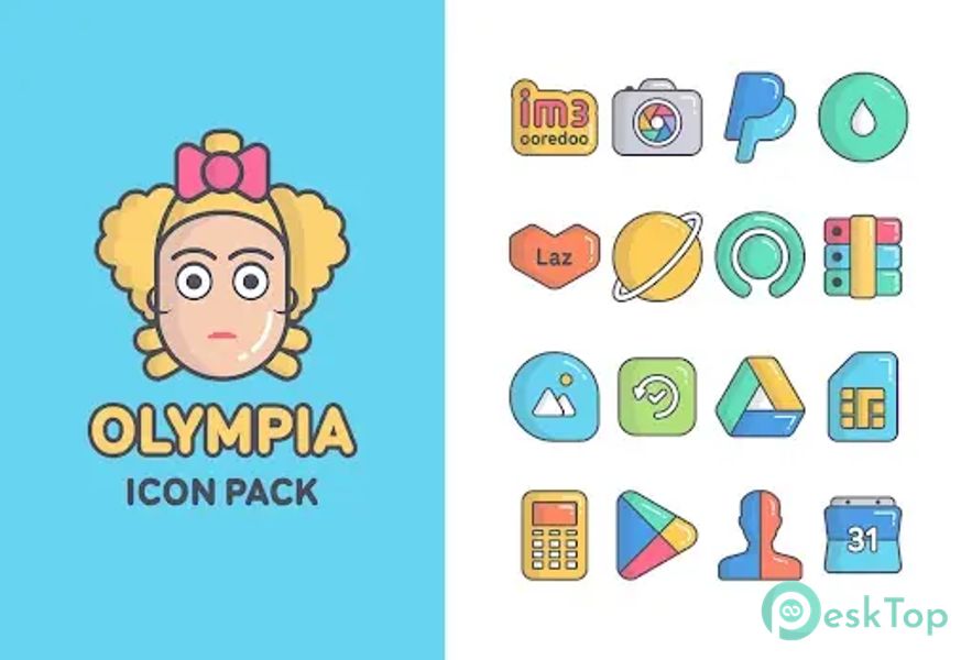Olympia - Cartoon Icons Pack 66 APK MOD 完整免费下载