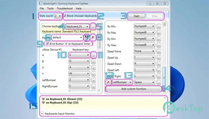 Descargar Gaming Keyboard Splitter 2.3.0.0 Completo Activado Gratis