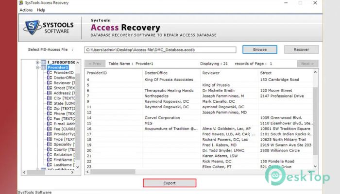 SysTools Access Recovery 5.3 完全アクティベート版を無料でダウンロード