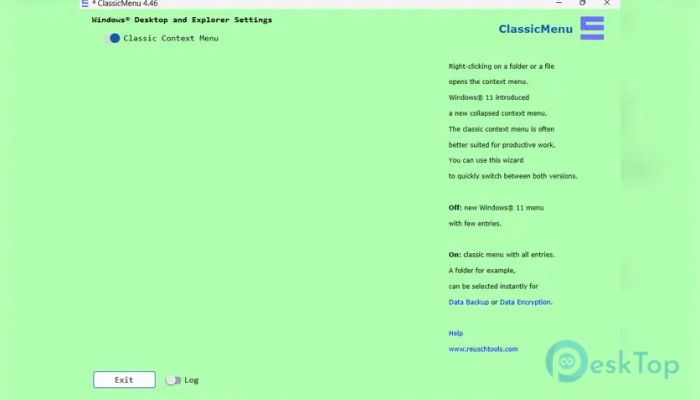 Reuschtools ClassicMenu 4.46 Tam Sürüm Aktif Edilmiş Ücretsiz İndir