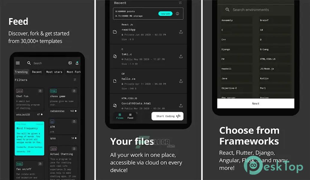 Dcoder, Compiler IDE: Code & Programming on mobile