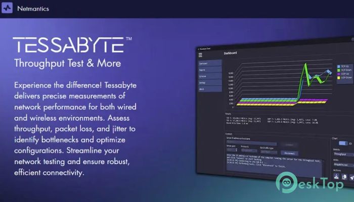 Tessabyte Throughput Test 1.0 Tam Sürüm Aktif Edilmiş Ücretsiz İndir