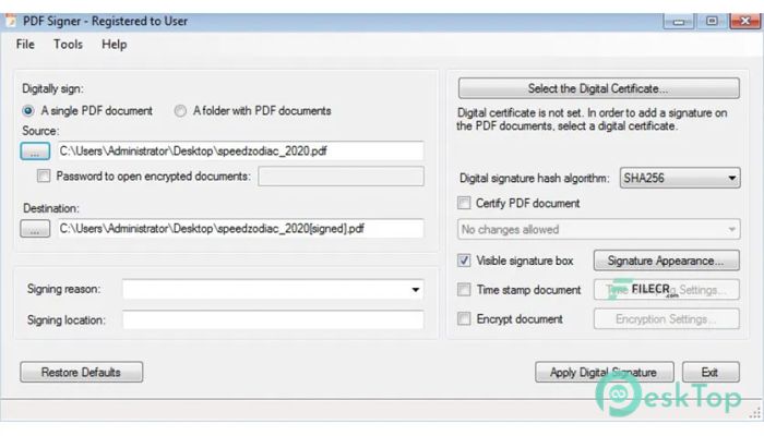  تحميل برنامج PDF Signer 10.0 برابط مباشر