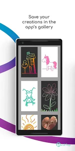 Art set drawing pad. Sgraffito