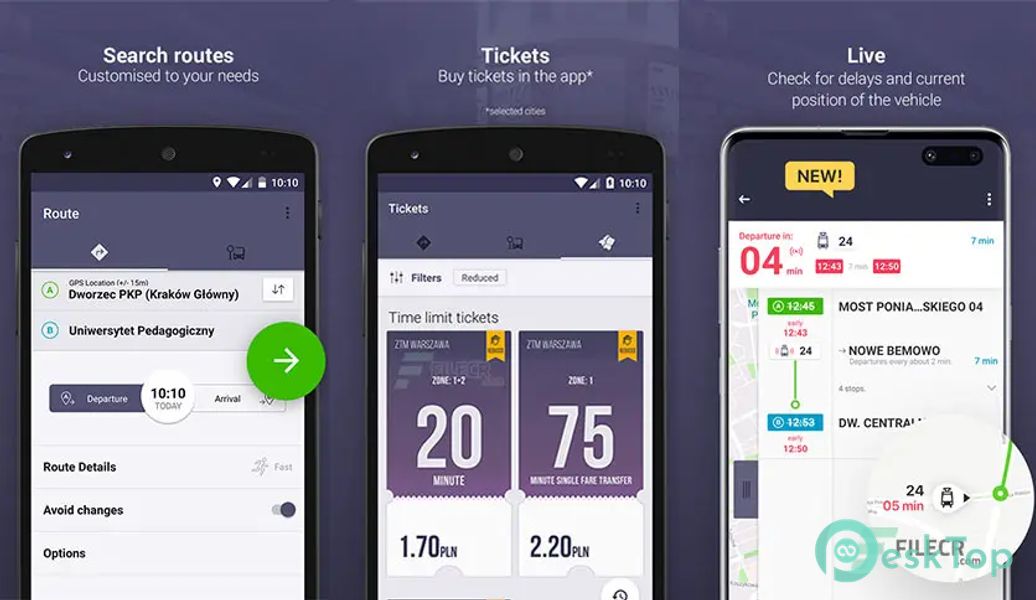 Jakdojade Premium – public transport v4.5.5 APK MOD フル無料ダウンロード