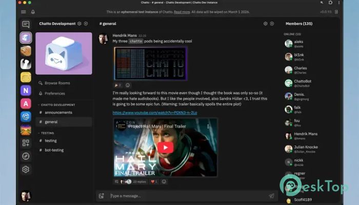 Chatto 0.4.20 完全アクティベート版を無料でダウンロード
