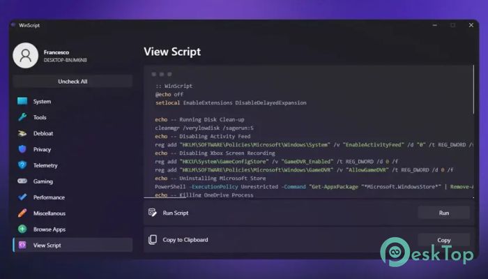 تحميل برنامج WinScript 1.2.1 برابط مباشر