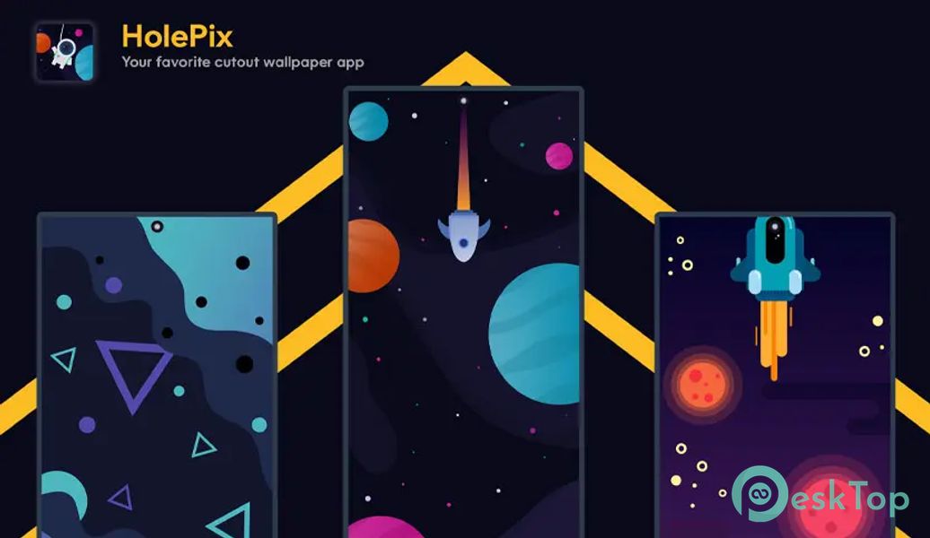 HolePix S23 Cutout Wallpapers v1.1.0 APK MOD Tam Ücretsiz İndir