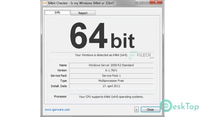 Скачать 64bit Checker  1.5.0 полная версия активирована бесплатно