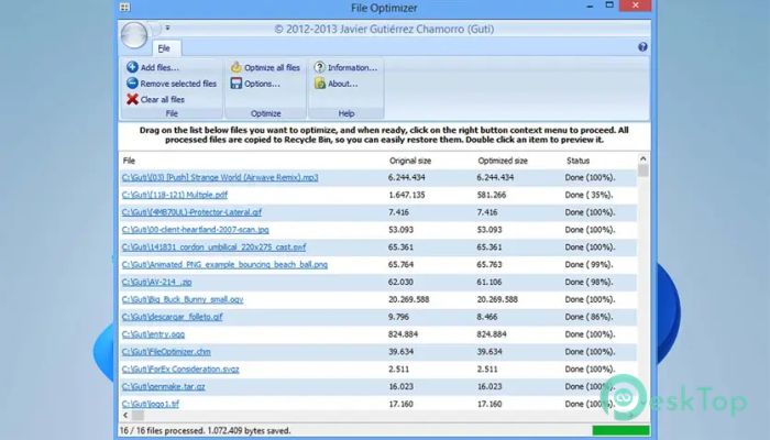 تحميل برنامج Nikkho FileOptimizer 17.00.2842 برابط مباشر