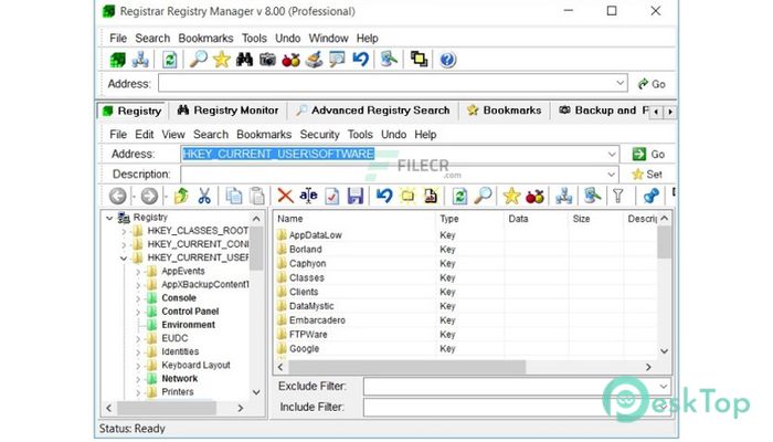 Registrar Registry Manager Pro 9.20 build 920.30816  完全アクティベート版を無料でダウンロード