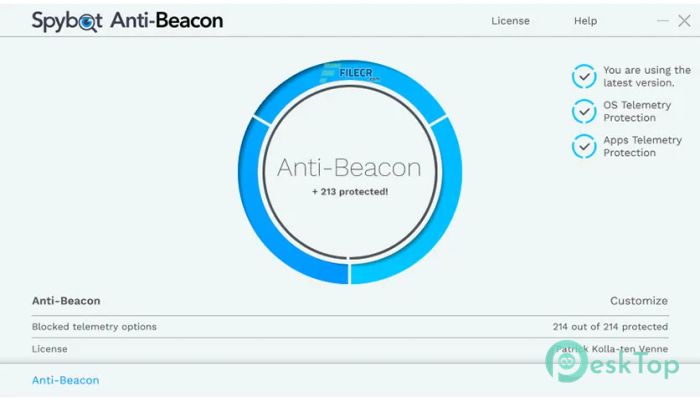 Spybot Anti-Beacon  4.1 完全アクティベート版を無料でダウンロード