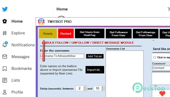 تحميل برنامج TwitBot Pro 2.3.0 برابط مباشر