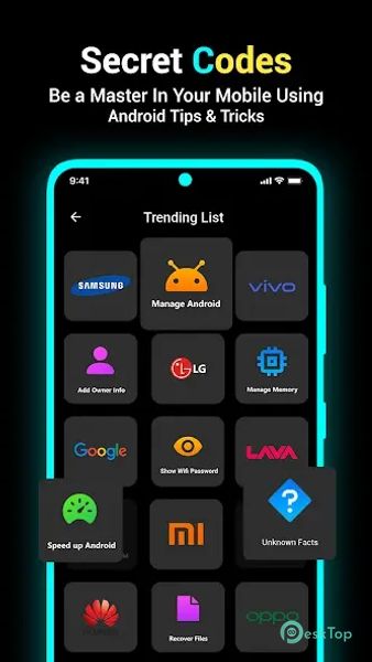 Android Secret Codes and Hacks 1.1.4 APK MOD تحميل مجاني كامل