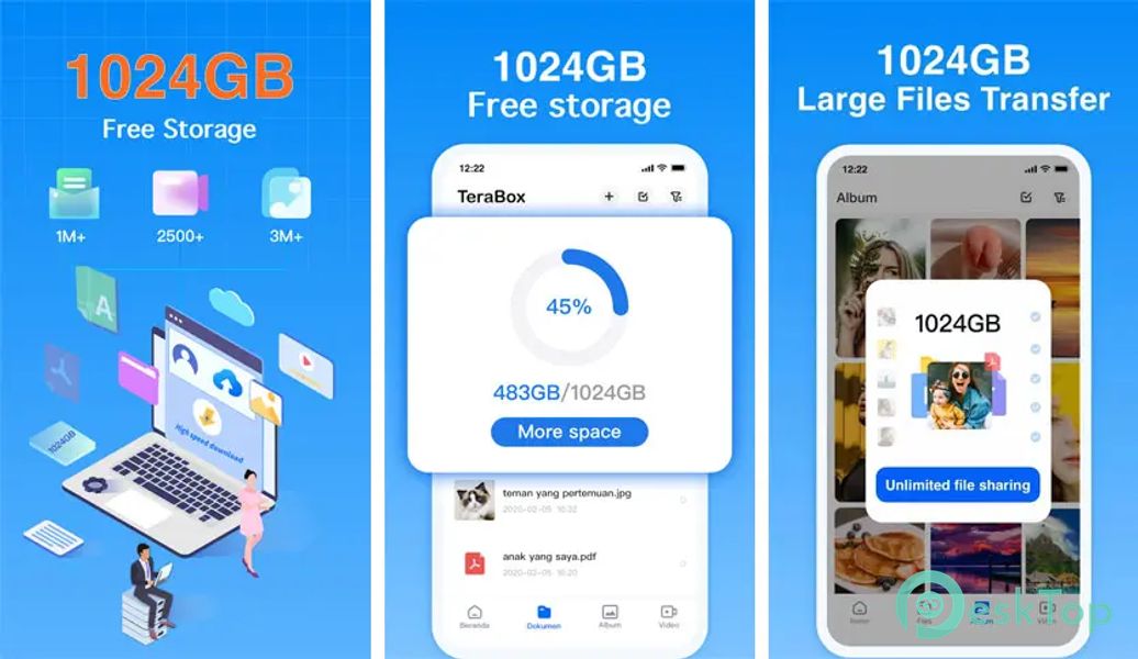 Terabox - Cloud Storage Space 4.3.9 APK MOD 完整免费下载