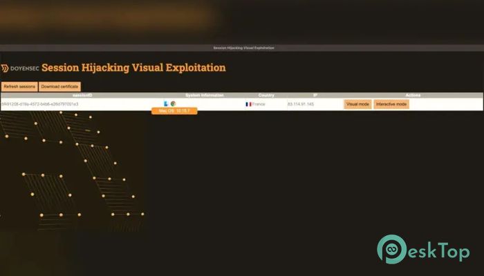 Doyensec Session Hijacking Visual Exploitation (SHVE) 1.1.0 完全アクティベート版を無料でダウンロード