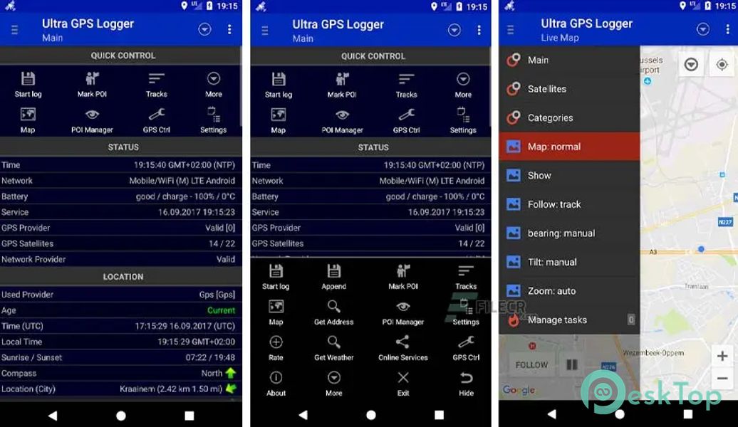 Ultra GPS Logger 3.201 APK MOD Полная бесплатная загрузка