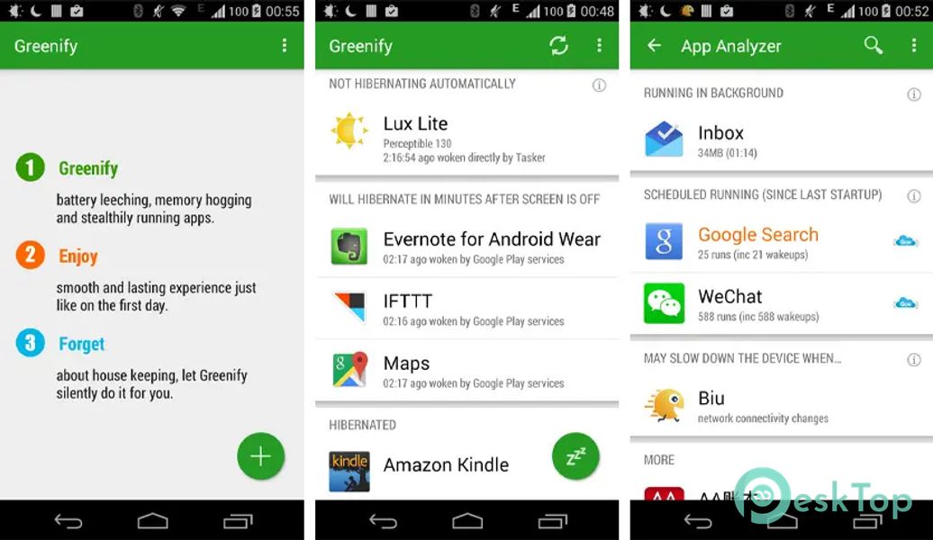 Greenify v5.0 build 50000 APK MOD Tam Ücretsiz İndir