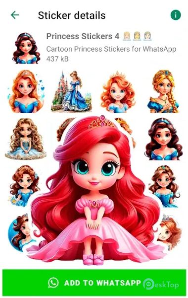 Princess Stickers for WhatsApp