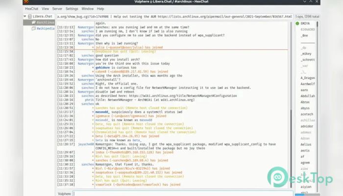 HexChat IRC Client 2.16.2 Tam Sürüm Aktif Edilmiş Ücretsiz İndir