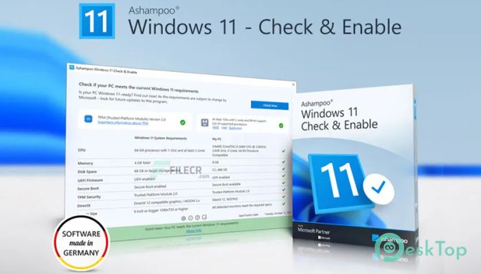  تحميل برنامج Ashampoo Windows 11 Check and Enable 1.0 برابط مباشر