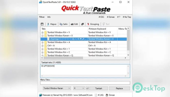 Скачать SoftwareOK QuickTextPaste 1.0 полная версия активирована бесплатно