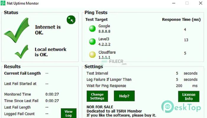 Télécharger Net Uptime Monitor  2.0.24 Gratuitement Activé Complètement