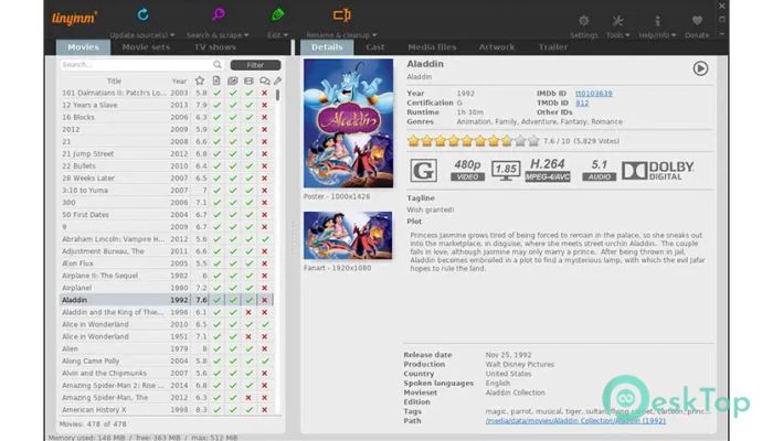 تحميل برنامج TinyMediaManager 5.0.11 برابط مباشر