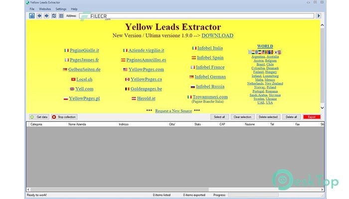 Yellow Leads Extractor 8.9.2 完全アクティベート版を無料でダウンロード