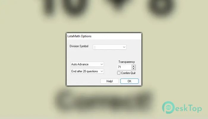 ACAPsoft LotaMath 1.9 完全アクティベート版を無料でダウンロード