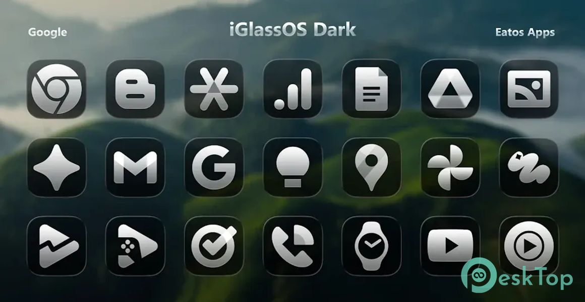 iGlassOS Dark - Icon Pack 1.4.5 APK MOD Unlocked (Full) Free Download