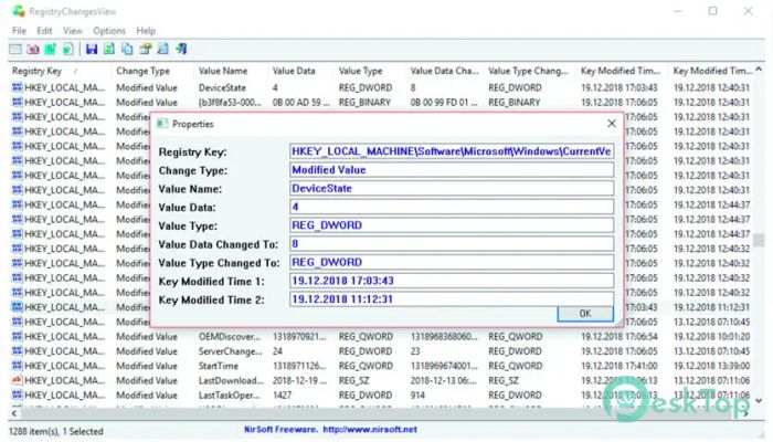 Download NirSoft RegistryChangesView 1.0 Free Full Activated