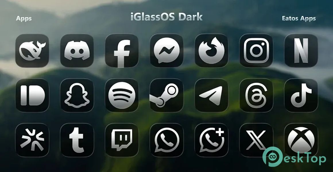 iGlassOS Dark - Icon Pack 1.4.5 APK MOD Unlocked (Full) Free Download